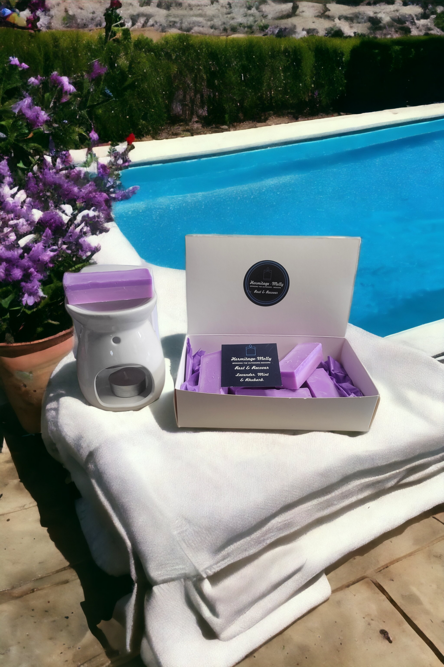 Rest & Recover - Luxury Wax Melts - Lavender, Mint & Rhubarb