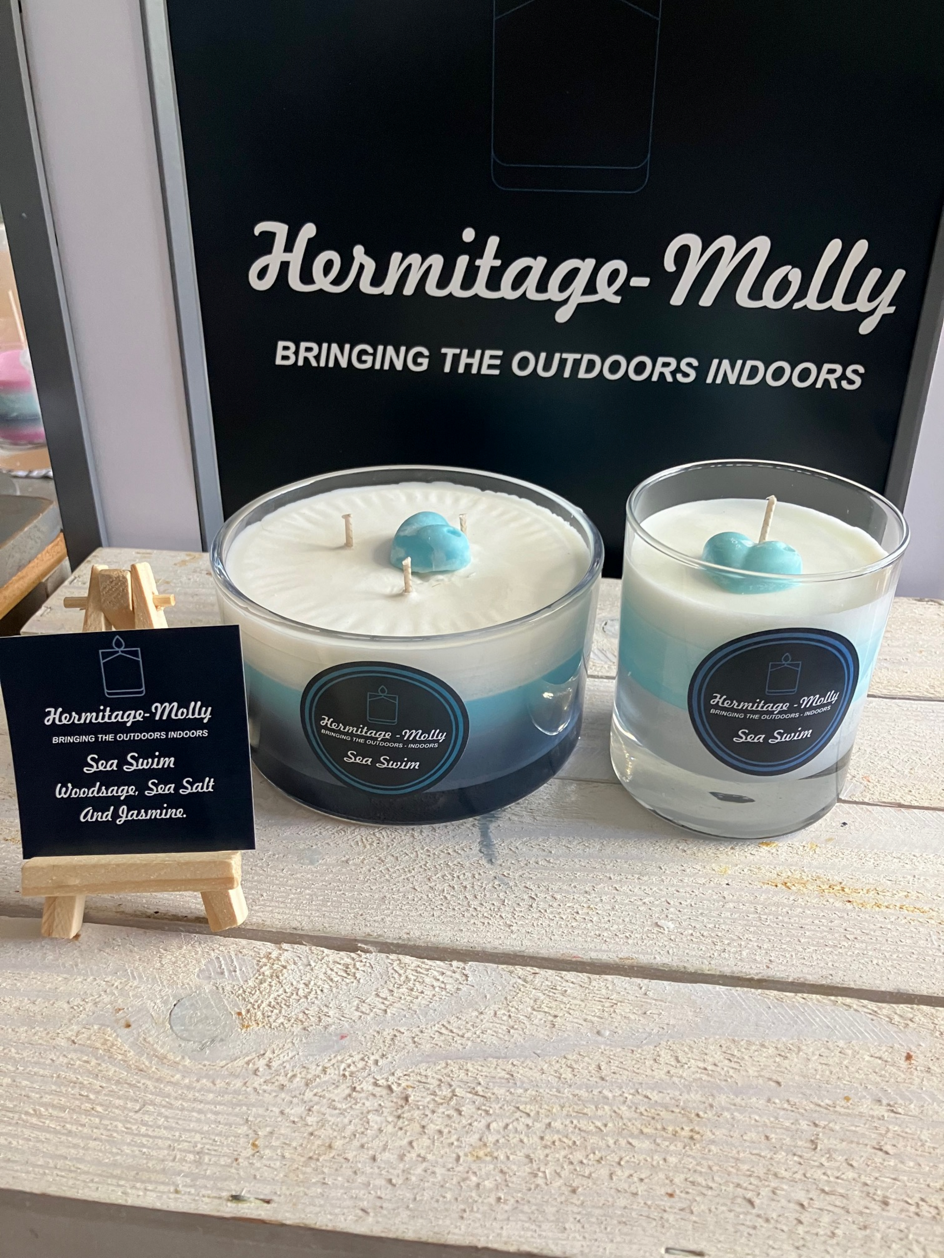 Sea Swim - Natural Soya Candle - Woodsage, Sea Salt & Jasmine