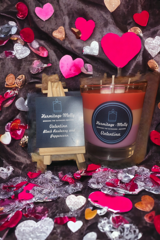 Valentina - Luxury Natural Soya Candle - Black Raspberry & Peppercorn